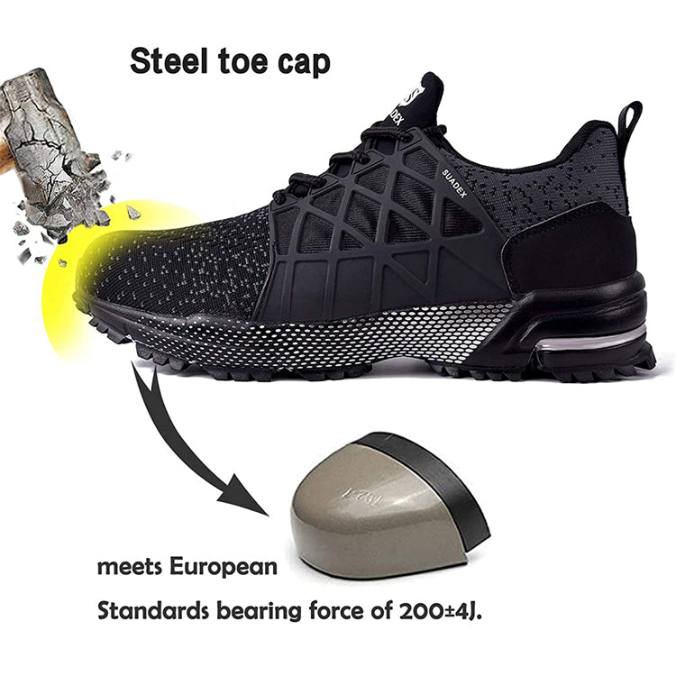 Super Lee Safety Shoes Men Lightweight Steel Toe Cap Trainers India | Ubuy
